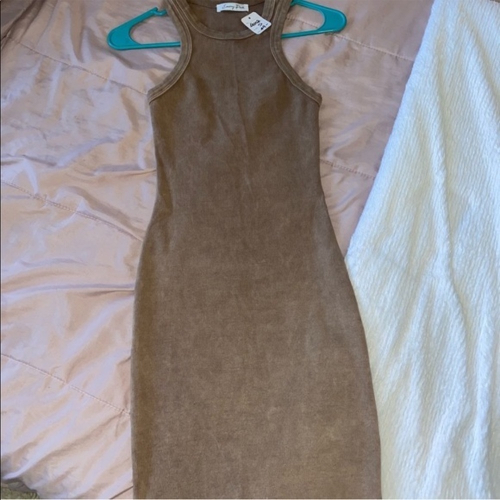 Brown body con dress - Picture 4 of 4